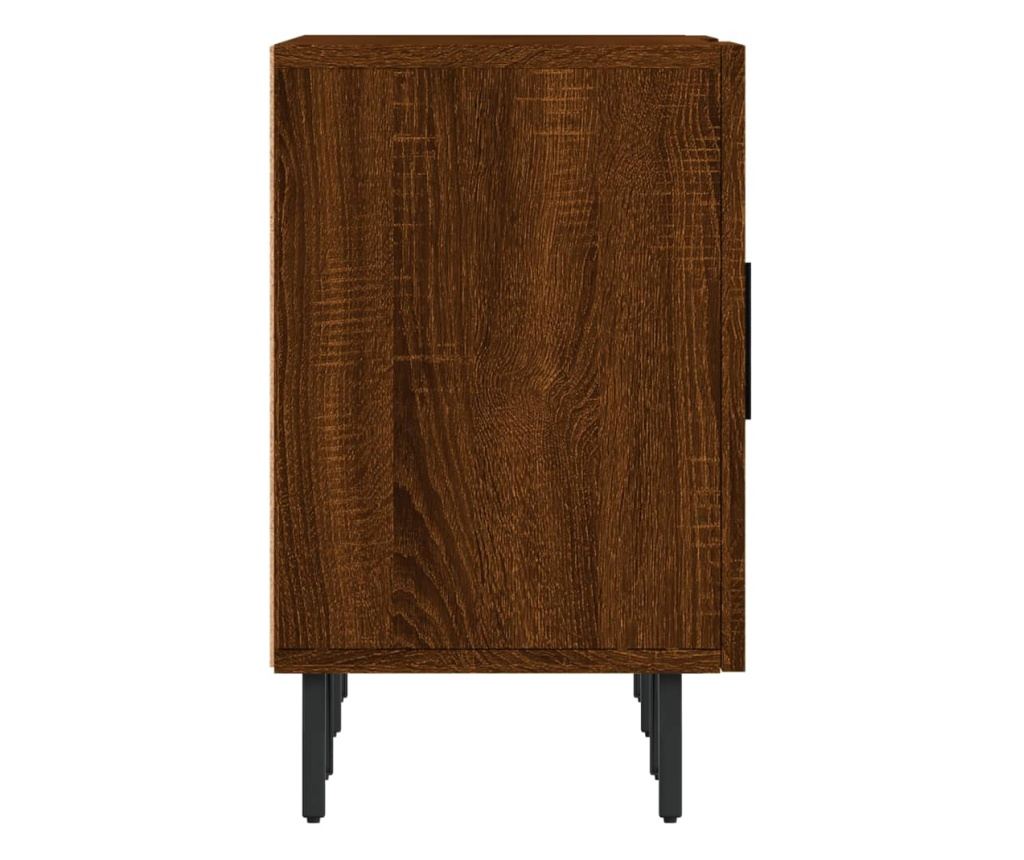 TV komoda, smeđi hrast, 150x30x50 cm, kompozitno drvo - 7