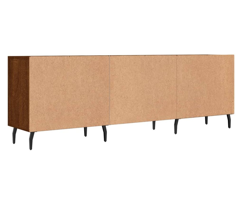 TV komoda, smeđi hrast, 150x30x50 cm, kompozitno drvo - 8