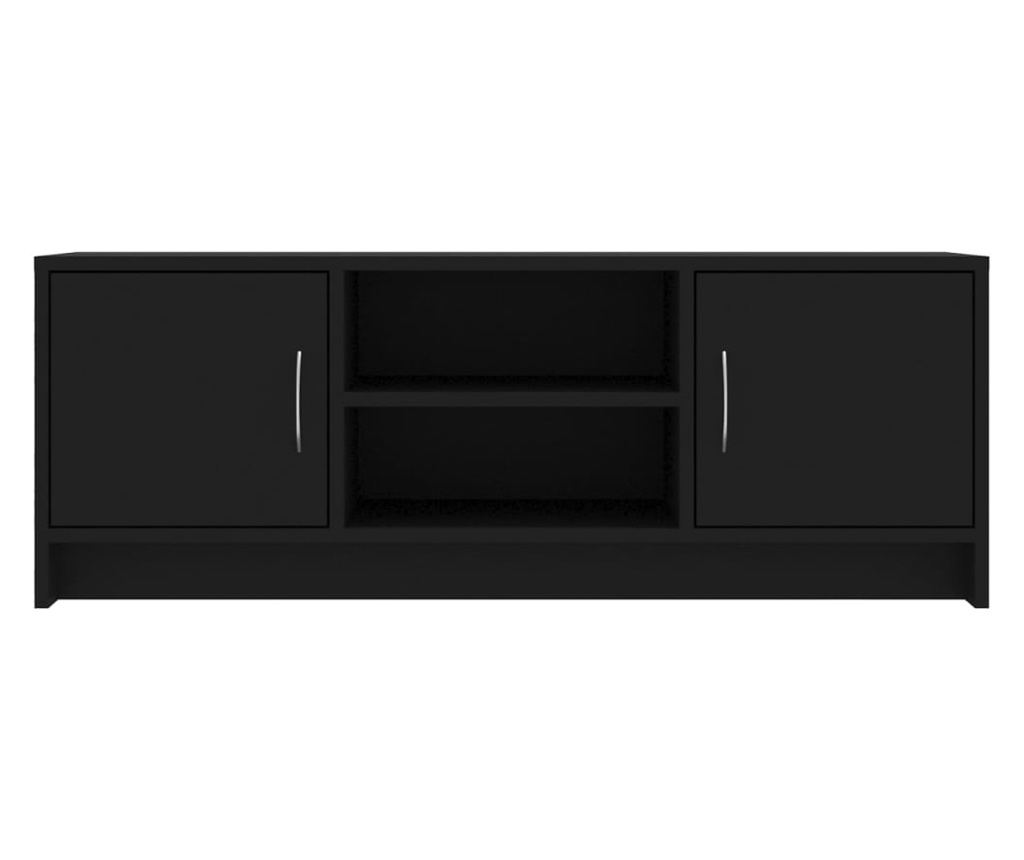 TV Ormarić, crna, 102x30x37,5 cm, Konstruirano drvo - 5