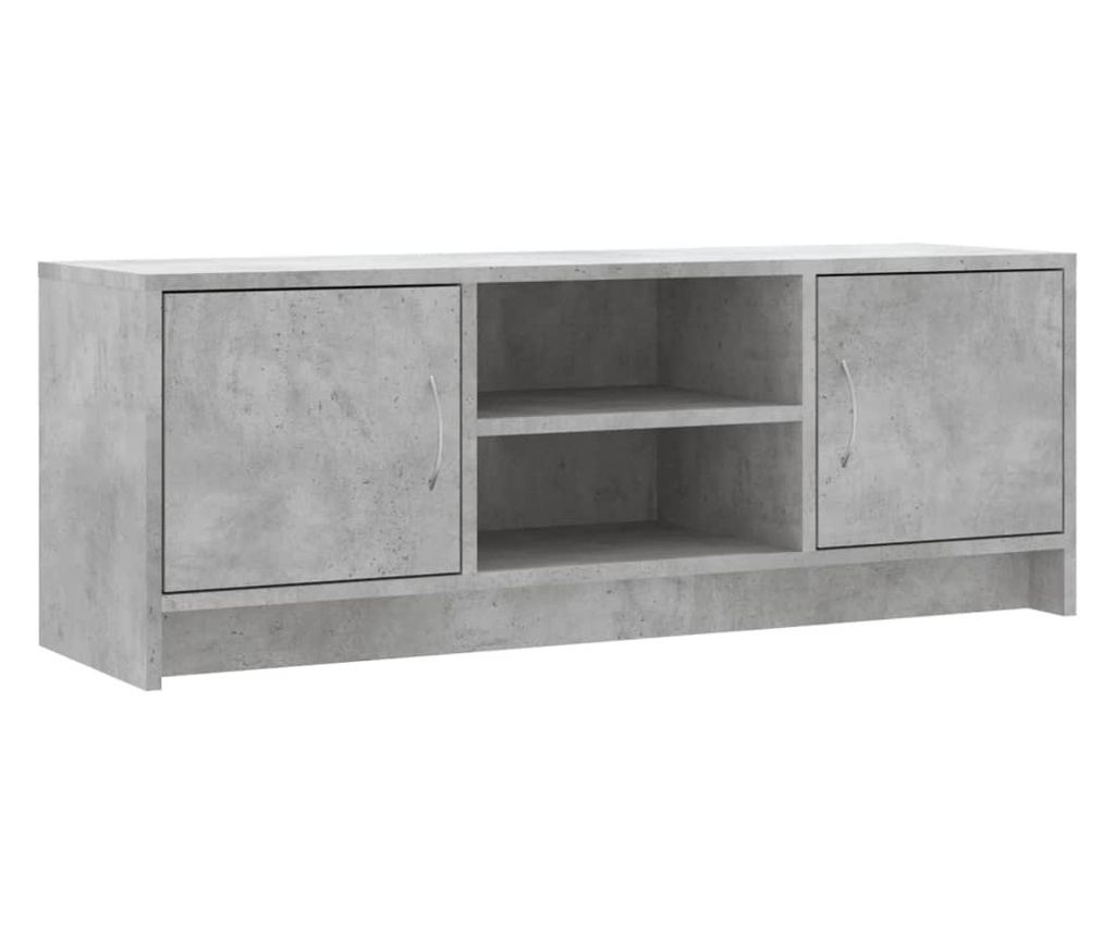 TV Ormarić, Betonsko Siva, 102x30x37,5 cm, Konstruirano Drvo - 2