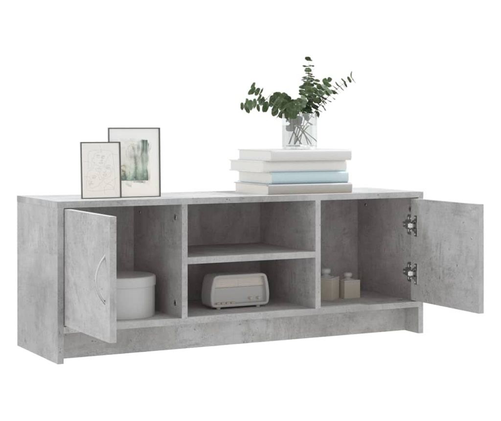 TV Ormarić, Betonsko Siva, 102x30x37,5 cm, Konstruirano Drvo - 4