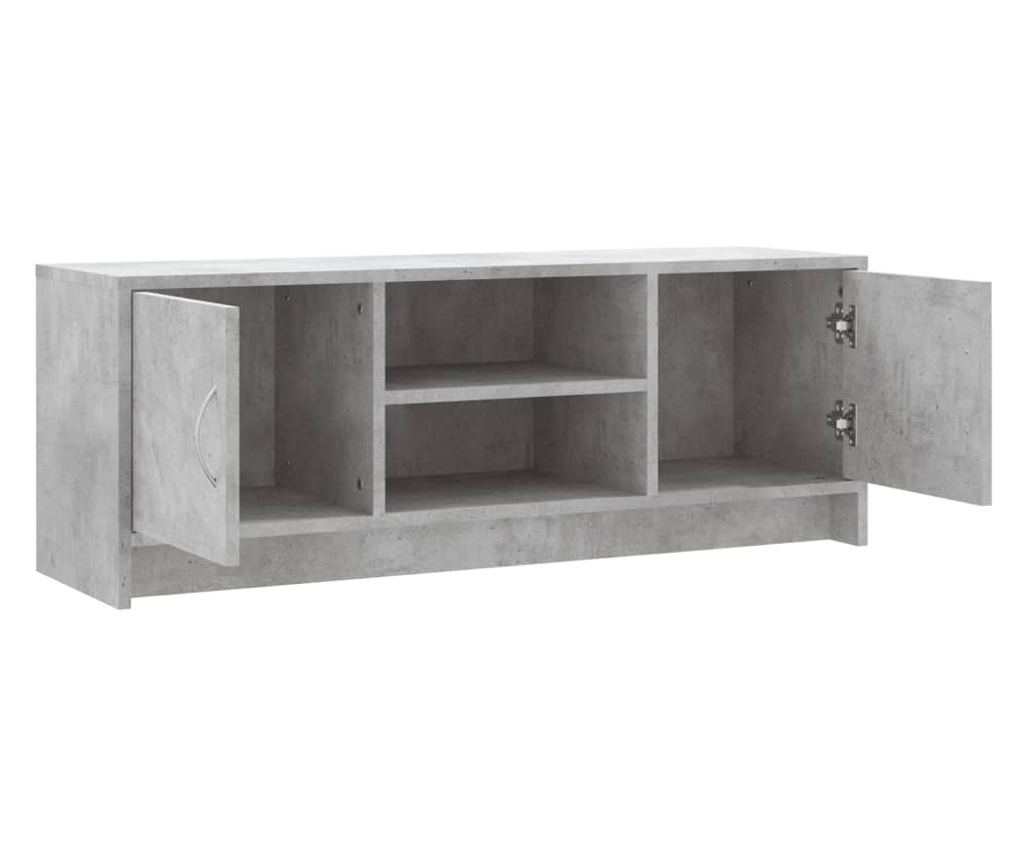 TV Ormarić, Betonsko Siva, 102x30x37,5 cm, Konstruirano Drvo - 6