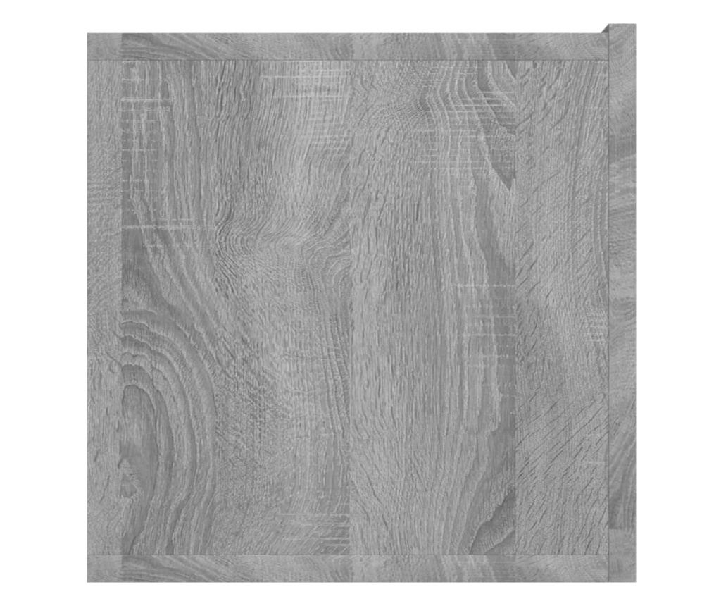 3 db Sonoma szürke falra szerelhető TV szekrény 60x30x30 cm forgácslap - 7