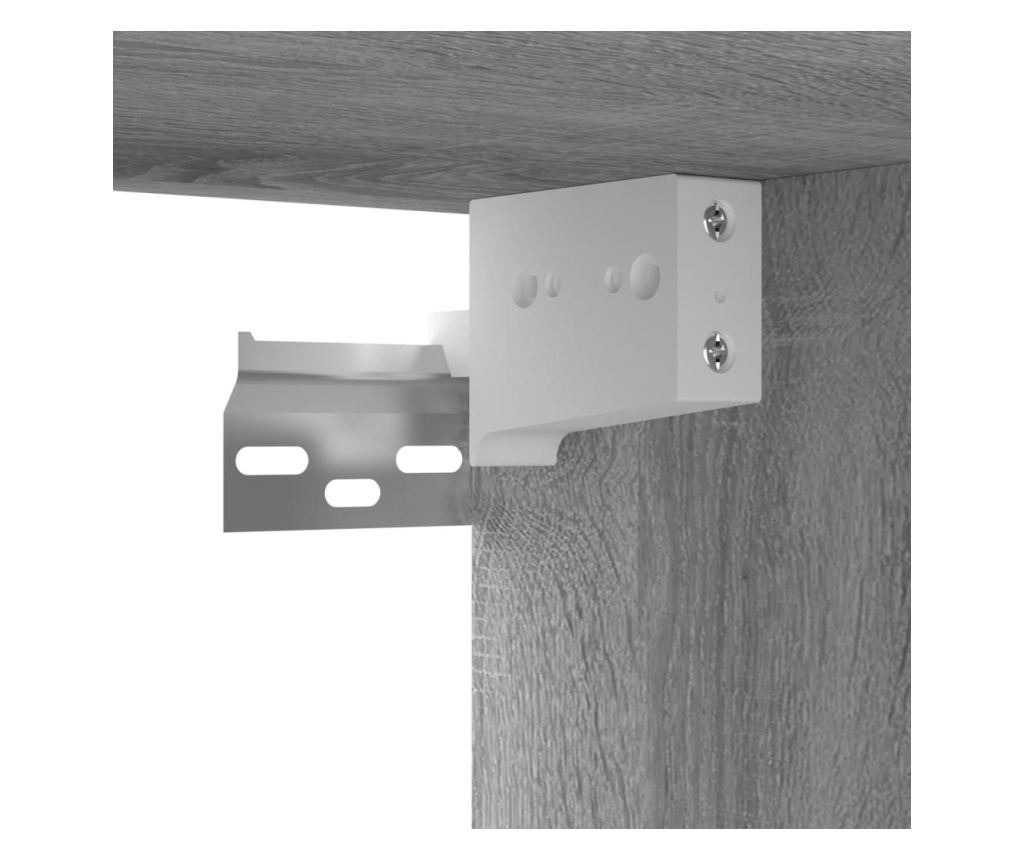 3 db Sonoma szürke falra szerelhető TV szekrény 60x30x30 cm forgácslap - 8