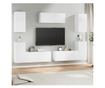 Set TV ormarića, 7 komada, Bijela, Konstruirano drvo thumbnail 1
