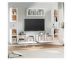 Set TV ormarića, 7 komada, Bijela, Konstruirano drvo thumbnail 3