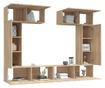 Set dulap TV, 6 piese, stejar sonoma, lemn prelucrat