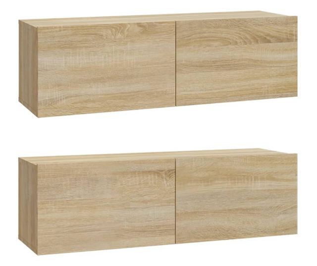 Set dulap TV, 6 piese, stejar sonoma, lemn prelucrat