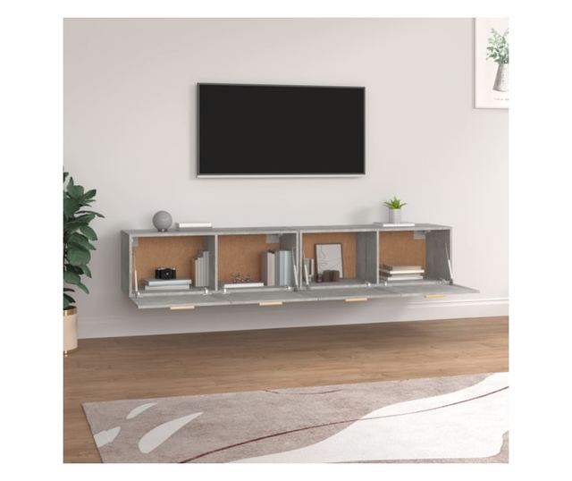 Omarice, 2 kosi, siva sonoma, 100x36,5x35 cm, les