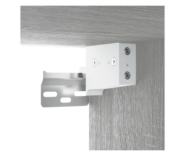 Set dulapuri TV, 2 piese, gri sonoma, lemn prelucrat