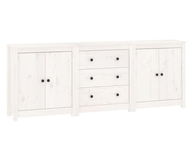 Omarica, bela, 210x35x80 cm, masivni borovec