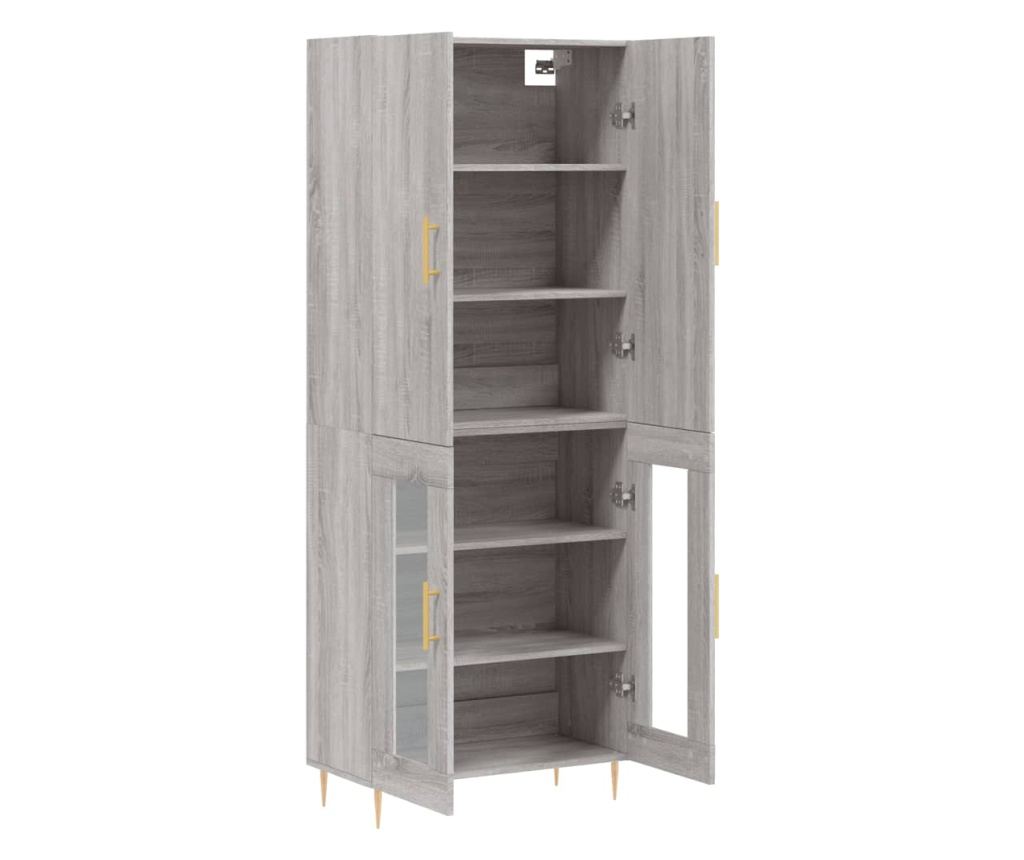 Visoki ormar, Sonoma hrast, 69,5x34x180 cm, kompozitno drvo - 4