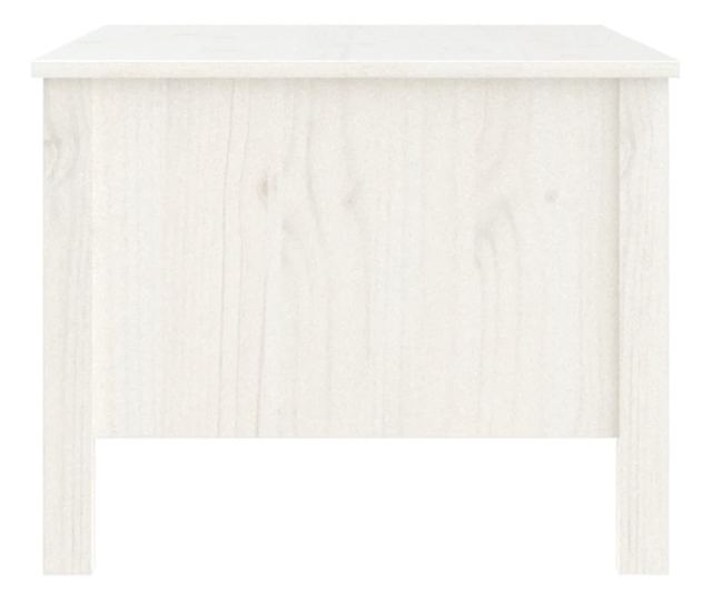 Kavni mizici, bela, 100x50x40 cm, masivno borovo leso