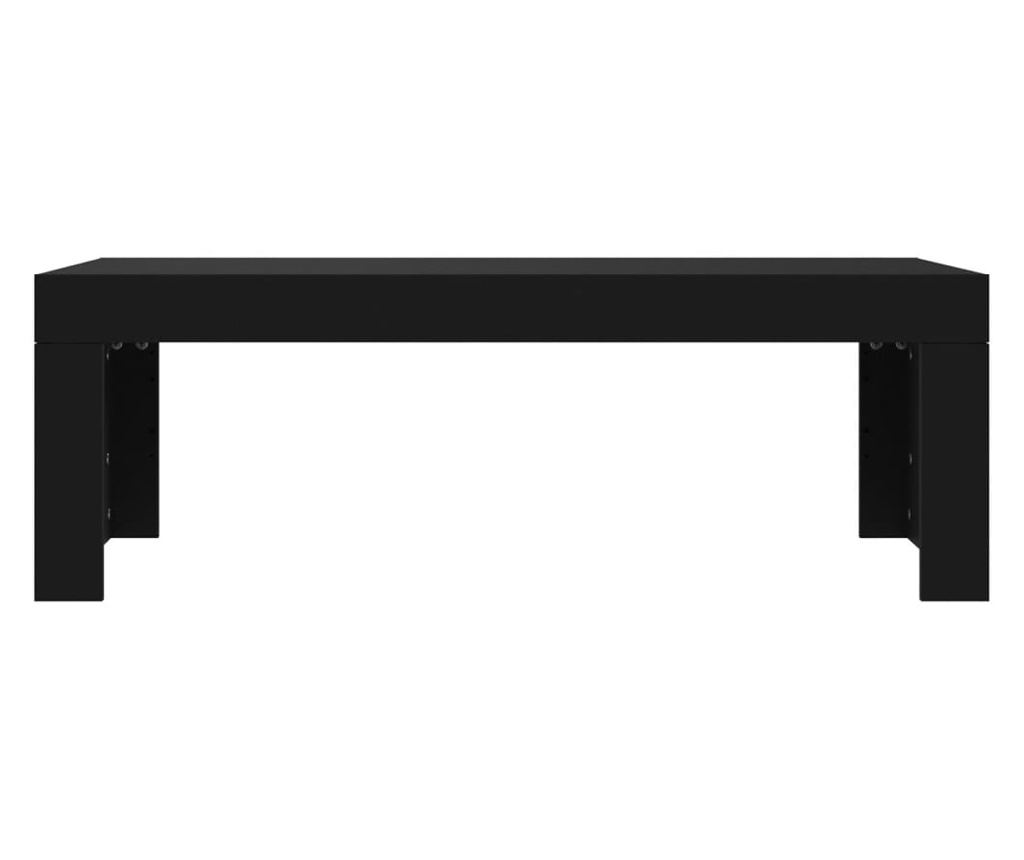 Klub stol, crni, 102x50x36 cm, konstruirano drvo - 4