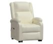 Zložljiv fotelj s dvigom, krem, ekološka usnja thumbnail 2