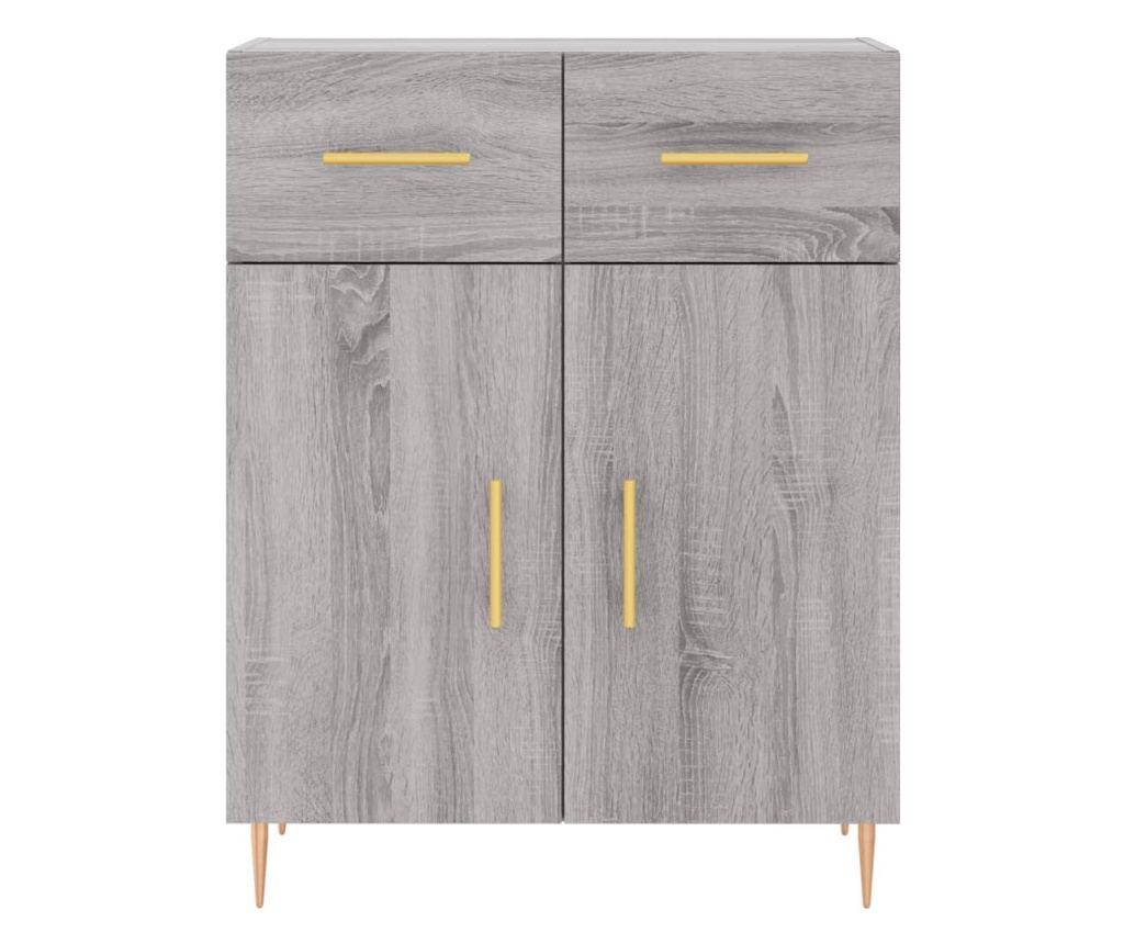 Visoki ormar, sonoma siva, 69,5x34x180 cm, kompozitno drvo - 8