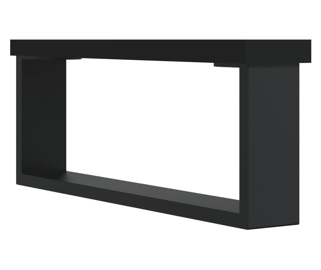 TV komoda, crna, 150x30x50 cm, kompozitno drvo - 10