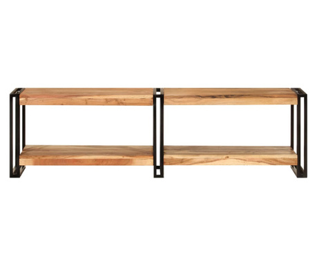 Dulap TV, 140x30x40 cm, lemn masiv de acacia