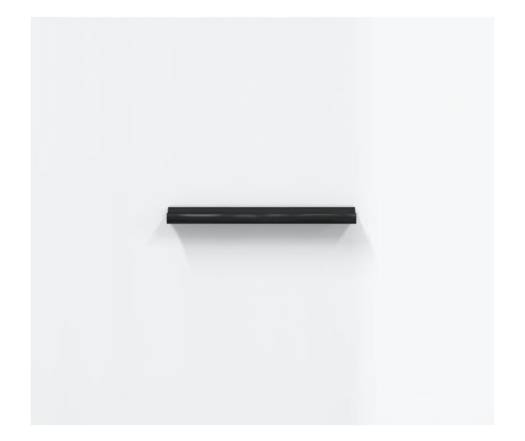 Konzola, bijela visokog sjaja, 69,5x34x90 cm, kompozitno drvo - 9