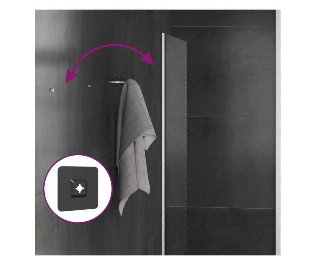 LED огледало за баня, 60x30 см - 4