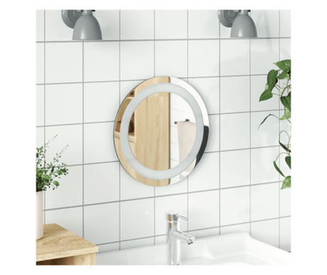 LED огледало за баня, 30 см, кръгло