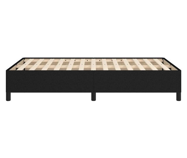 fekete szövet ágykeret 120 x 190 cm