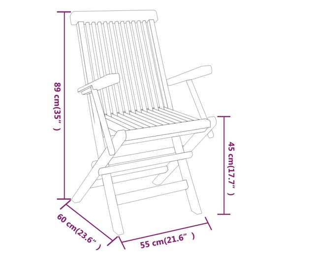Vrtni namještaj, 3 dijela, masivno tikovo drvo
