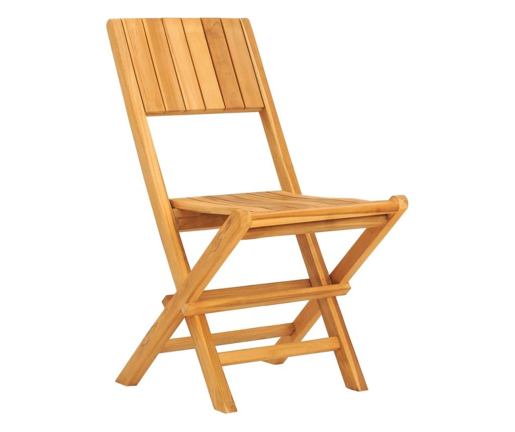 Vrtni set namještaja, masivna tikovina, 5 komada - 4