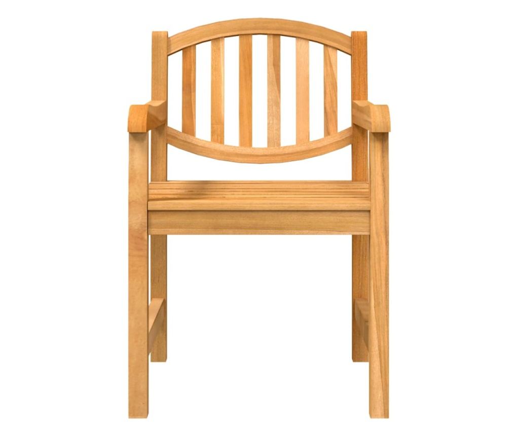 Σετ Τραπεζαρίας Κήπου, Μασίφ Ξύλο Τικ, 5 Τεμάχια - 5