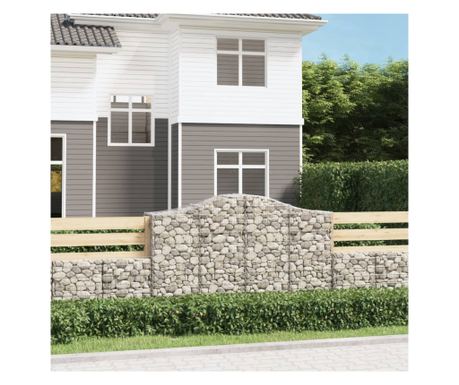 ves gabionkosarak 50 db, 200x50x120/140 cm, horganyzott vas
