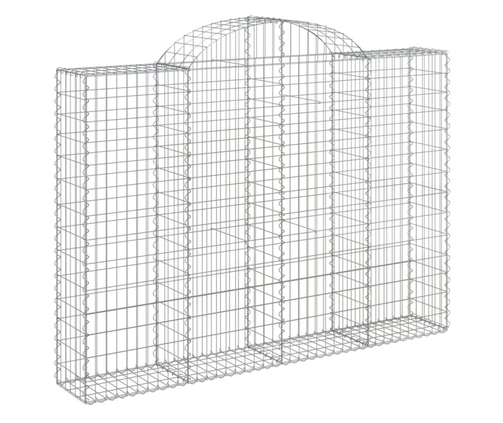 Габионни кошници извити 18 бр., 200x30x140/160 см, поцинковано желязо - 3