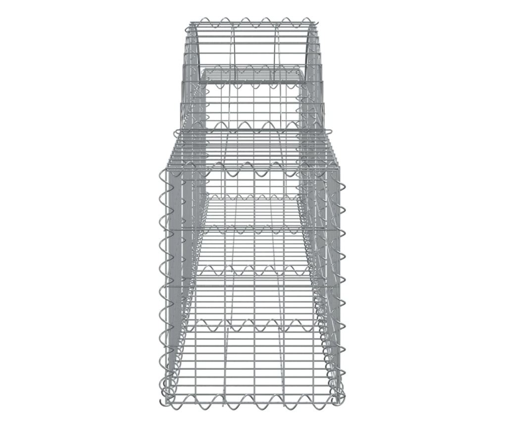 Coșuri gabion arcuite 14 buc, 200x30x40/60 cm, fier galvanizat - 5