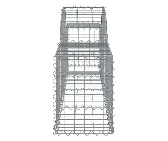 Извити Габиони 14 бр., 200x30x40/60 см, Поцинковано Желязо