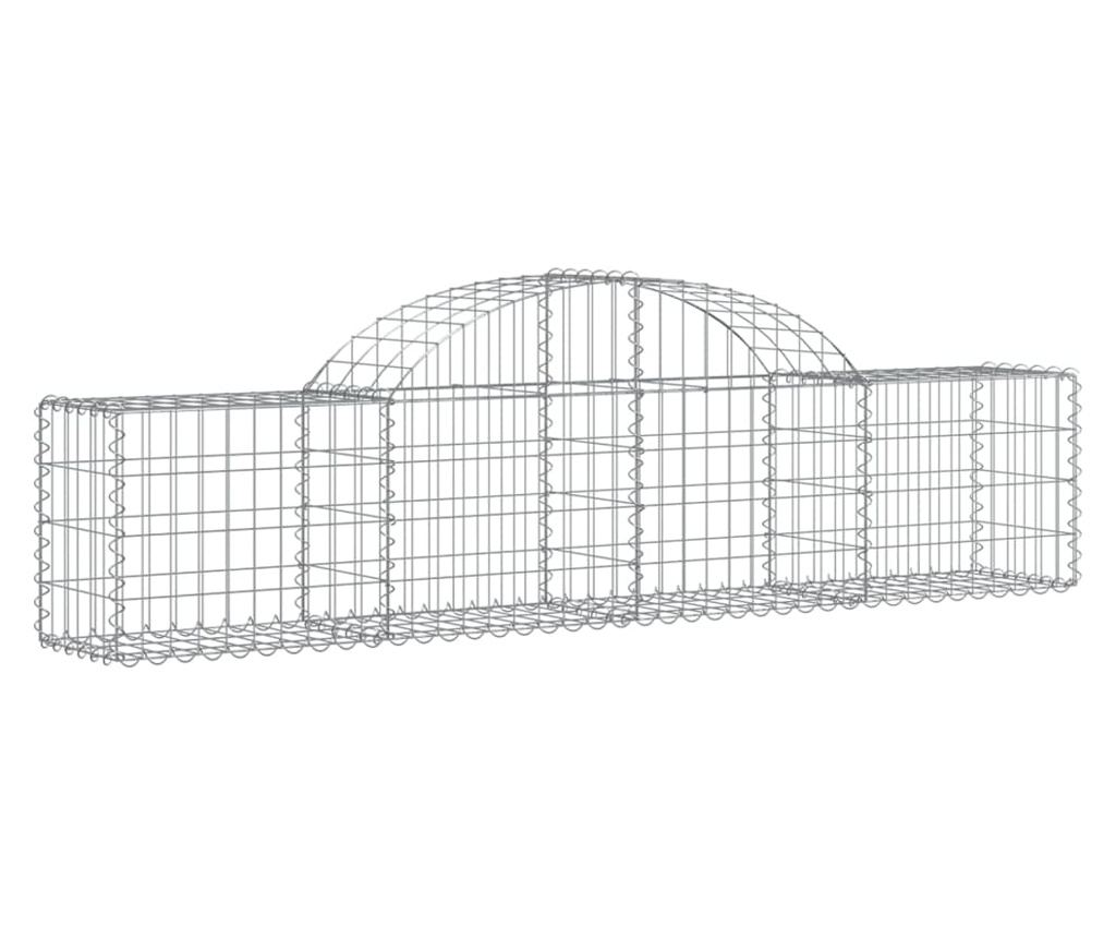 Coșuri gabion arcuite 14 buc, 200x30x40/60 cm, fier galvanizat - 3