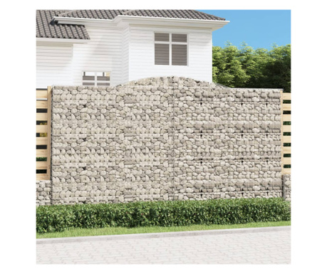 Coș gabion arcuit 400x50x220/240 cm fier galvanizat