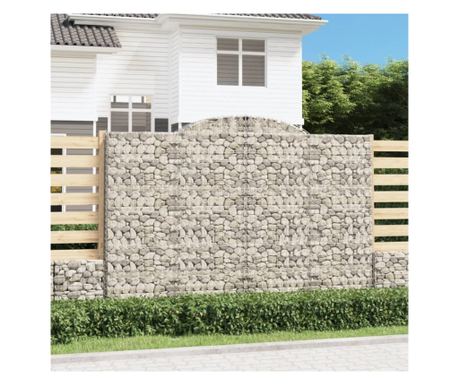 Arched Gabion Baskets, 5 kosov, 300x30x200/220 cm Pocinkano železo