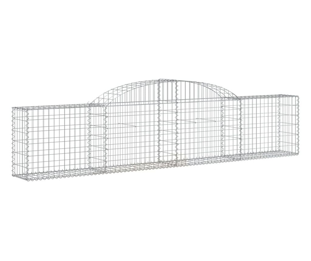 Извити Габиони, 30 бр., 300x30x60/80 см, Поцинкована Стомана - 3