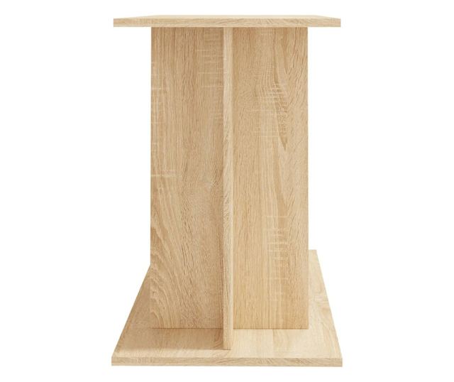 Подпора за аквариум, дъб сонома, 100x40x60 см, обработено дърво