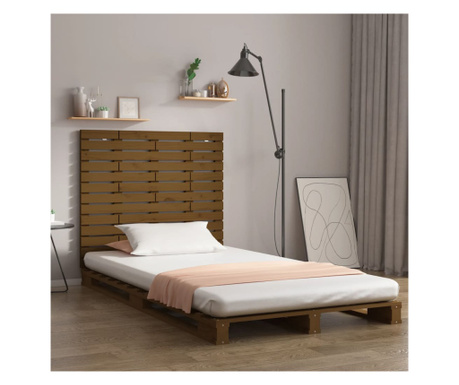 Tăblie de pat pentru perete, maro miere, 146x3x91,5 cm lemn pin