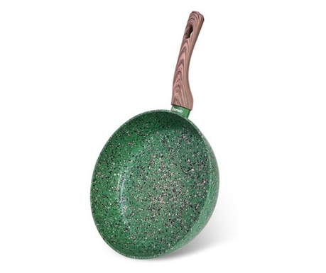 Fissman-Malachite mélysütő serpenyő, alumínium, 28x7 cm, zöld/barna