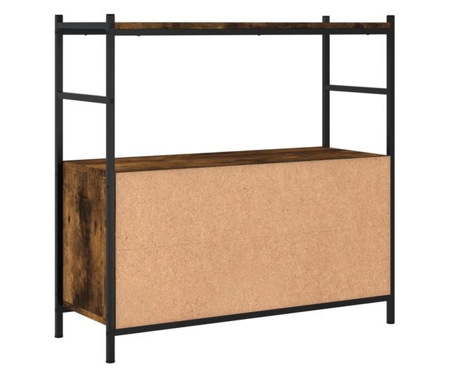 Fstlt tlgy knyvespolc 80x30x78,5 cm feldolgozott fa s vas