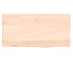 Falra szerelhet polc, 40x20x6 cm, kezeletlen tmr tlgyfa