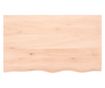 Falra szerelhet polc, 100x60x4 cm, kezeletlen tmr tlgyfa