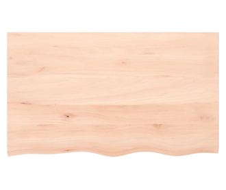 Falra szerelhet polc, 100x60x4 cm, kezeletlen tmr tlgyfa