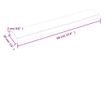Vilgosbarna fali polc 60x10x2 cm tmr tlgyfbl