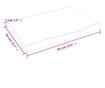 Vilgosbarna fali polc 60x40x4 cm tmr tlgyfbl