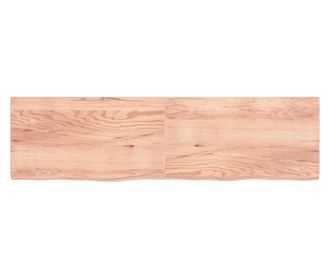 Vilgosbarna fali polc 220x60x6 cm kezelt tmr tlgyfa