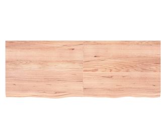 Vilgosbarna fali polc 160x60x4 cm kezelt tmr tlgyfa