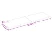 Vilgosbarna fali polc 200x60x4 cm tmr tlgyfa