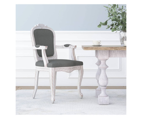 Трапезни столове, сиви, 62x59.5x100.5 см, текстил